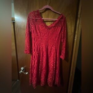 Women’s lace dress- long sleeve size large